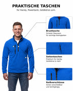 Herren Fleece Troyer mit Taschen Dolomiti