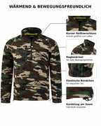 Herren Fleecepullover Camouflage Dolomiti