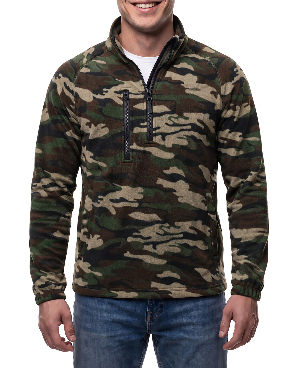 Herren Fleecepullover Camouflage Dolomiti