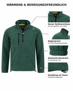 Herren Fleece Troyer mit Taschen Dolomiti