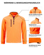 Herren Fleece Troyer mit Taschen Dolomiti