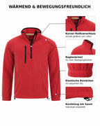 Herren Fleece Troyer mit Taschen Dolomiti