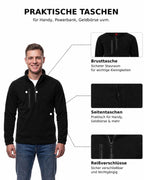 Herren Fleece Troyer mit Taschen Dolomiti