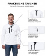 Herren Fleece Troyer mit Taschen Dolomiti