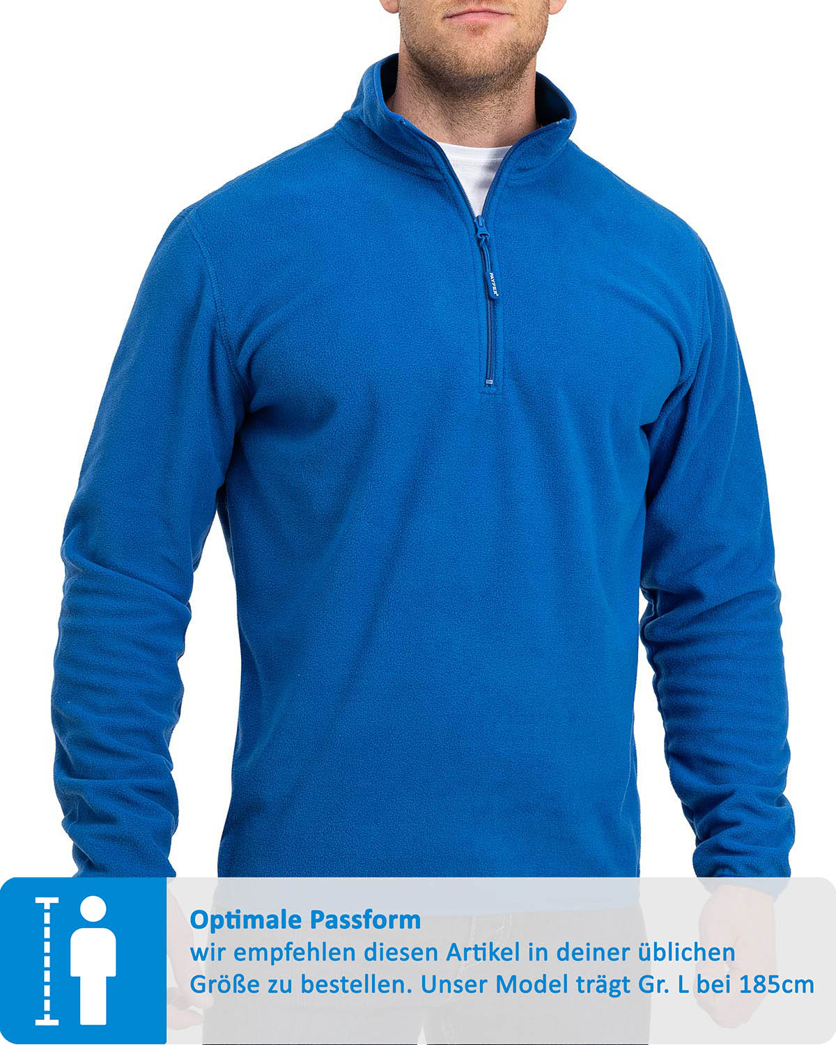 Warmer Fleecepullover fuer Herren
