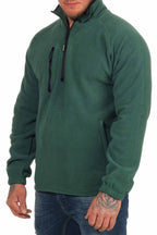Herren Fleecepullover mit Kragen