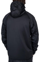 Softshelljacke mit Kapuze in großen Größen in Schwarz