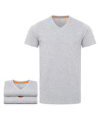 Herren T-Shirt 3er Pack mit V-Ausschnitt bis 5XL V-Neck