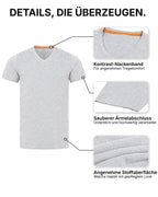 Herren T-Shirt 3er Pack V-Ausschnitt – V-Neck