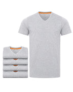 Herren Arbeits T-Shirt 5er Pack mit V-Ausschnitt bis 5XL V-Neck