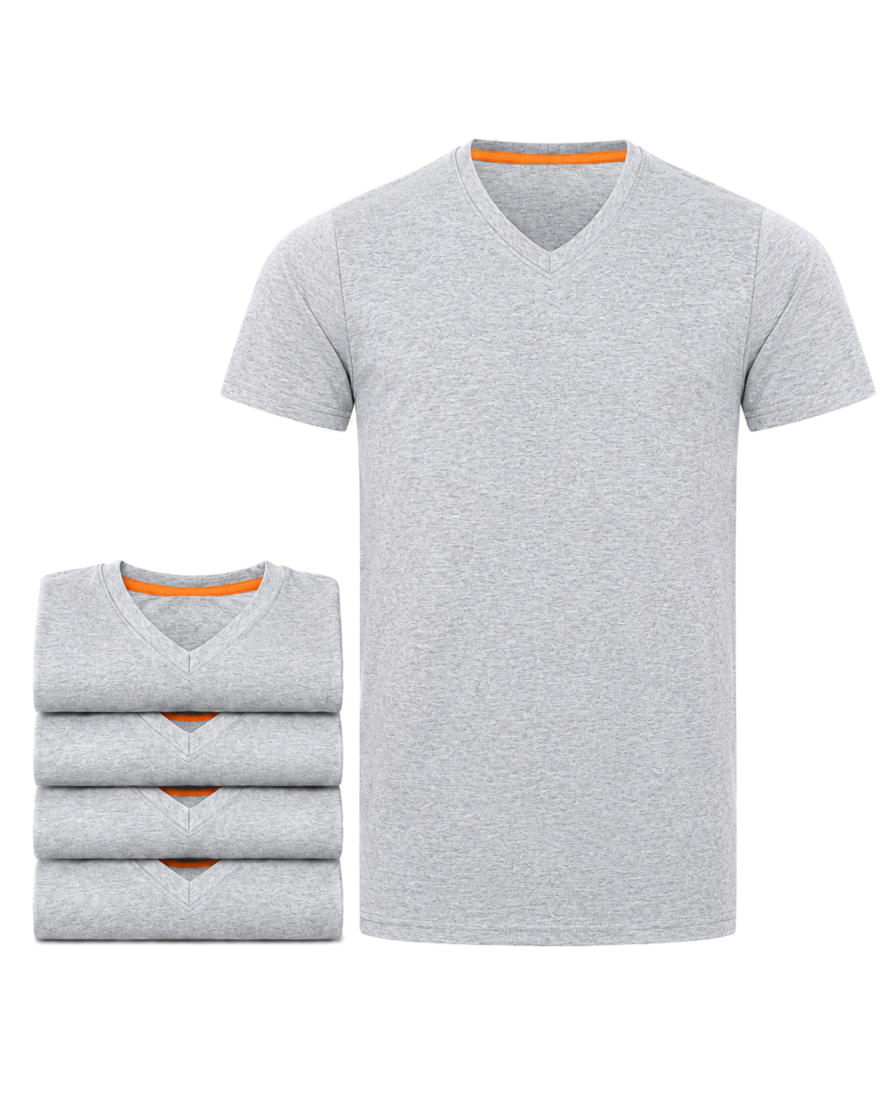 Herren T-Shirt 5er Pack V-Ausschnitt – V-Neck