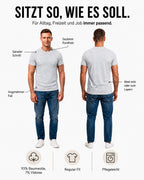 Herren T-Shirt Rundhals Baumwolle – Sunset