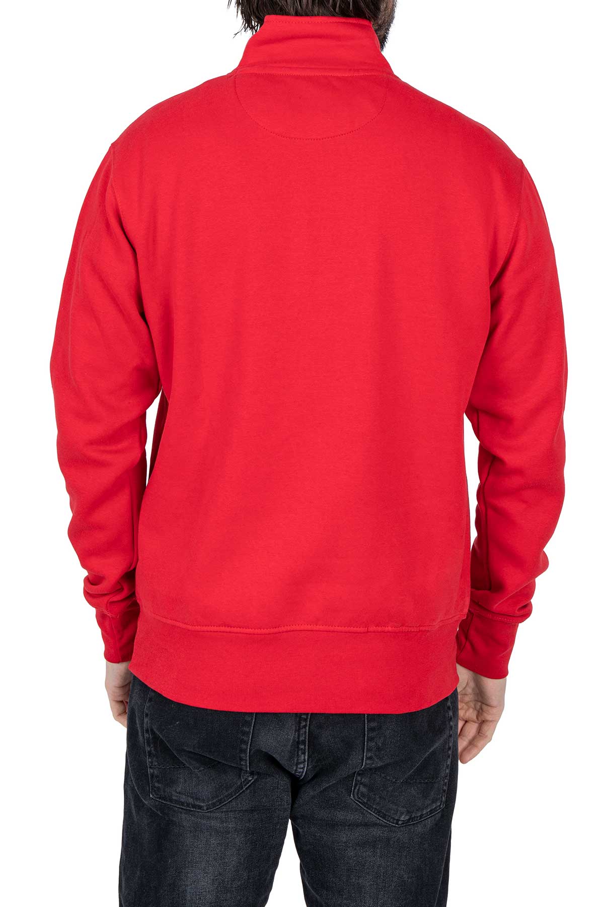 Herren Halber Reißverschluss Pulli