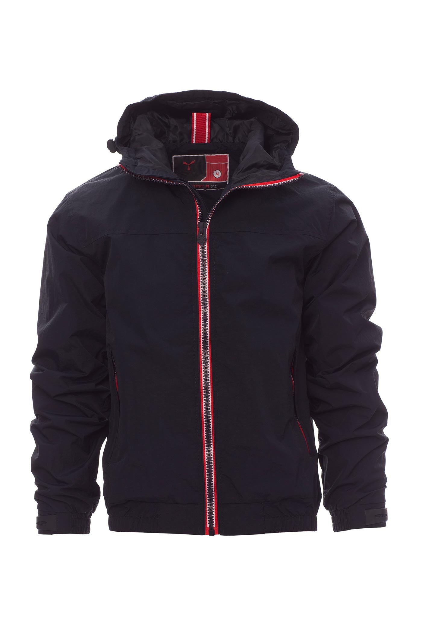 Herren Jacke mit Seitentaschen und fester Kapuze wasserdicht in Dunkelblau