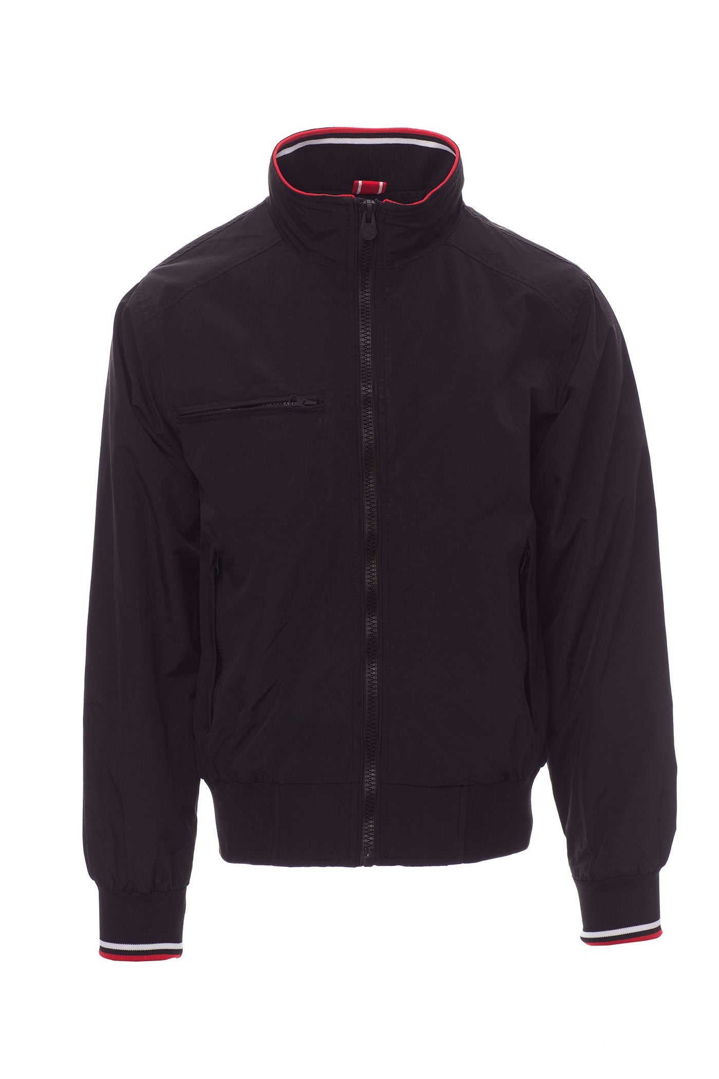 guenstiger Windbreaker in grossen Groessen in Schwarz