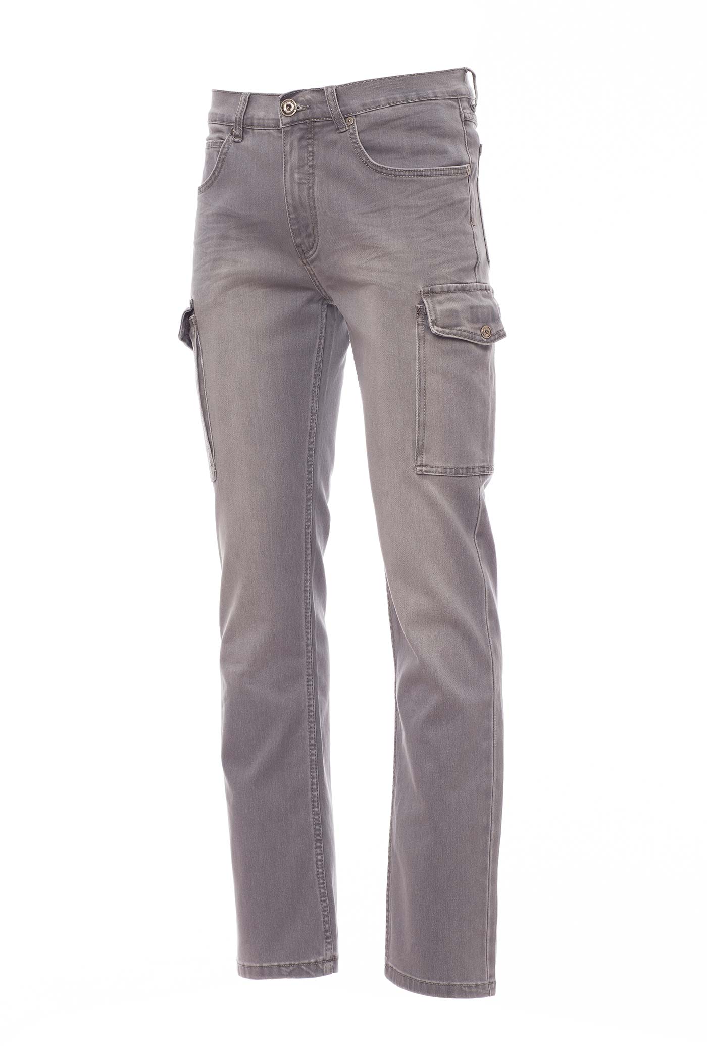 Herren Jeans aus Stretch-Gewebe langlebig in Anthrazit