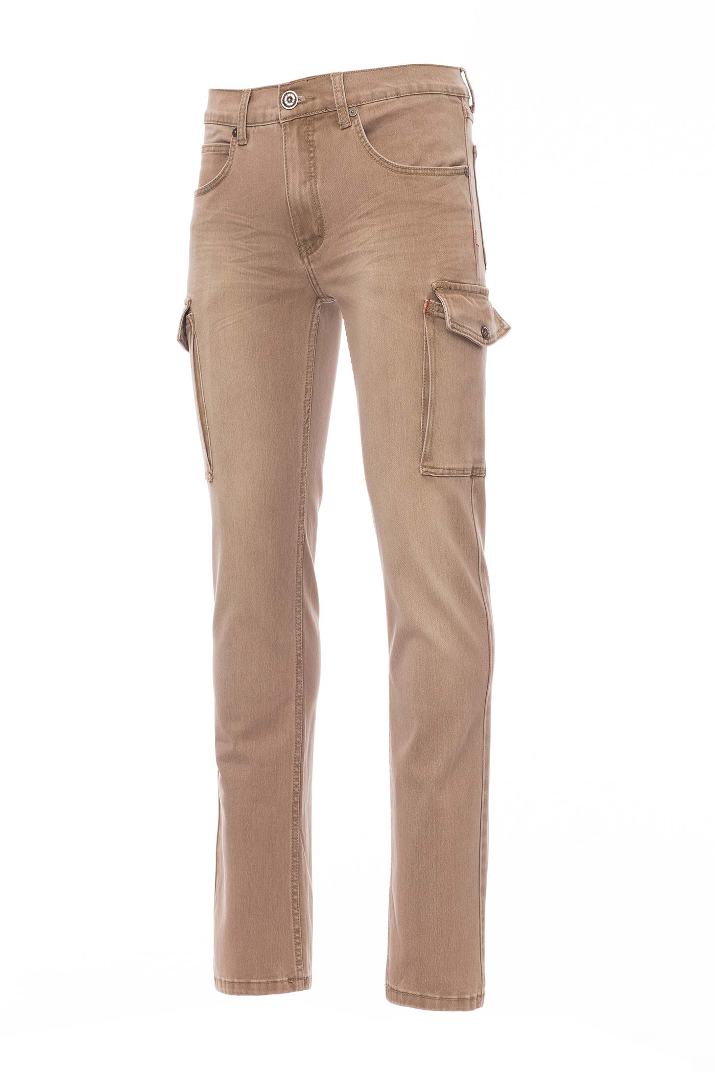 Herren Jeans aus Stretch-Gewebe langlebig in Khaki
