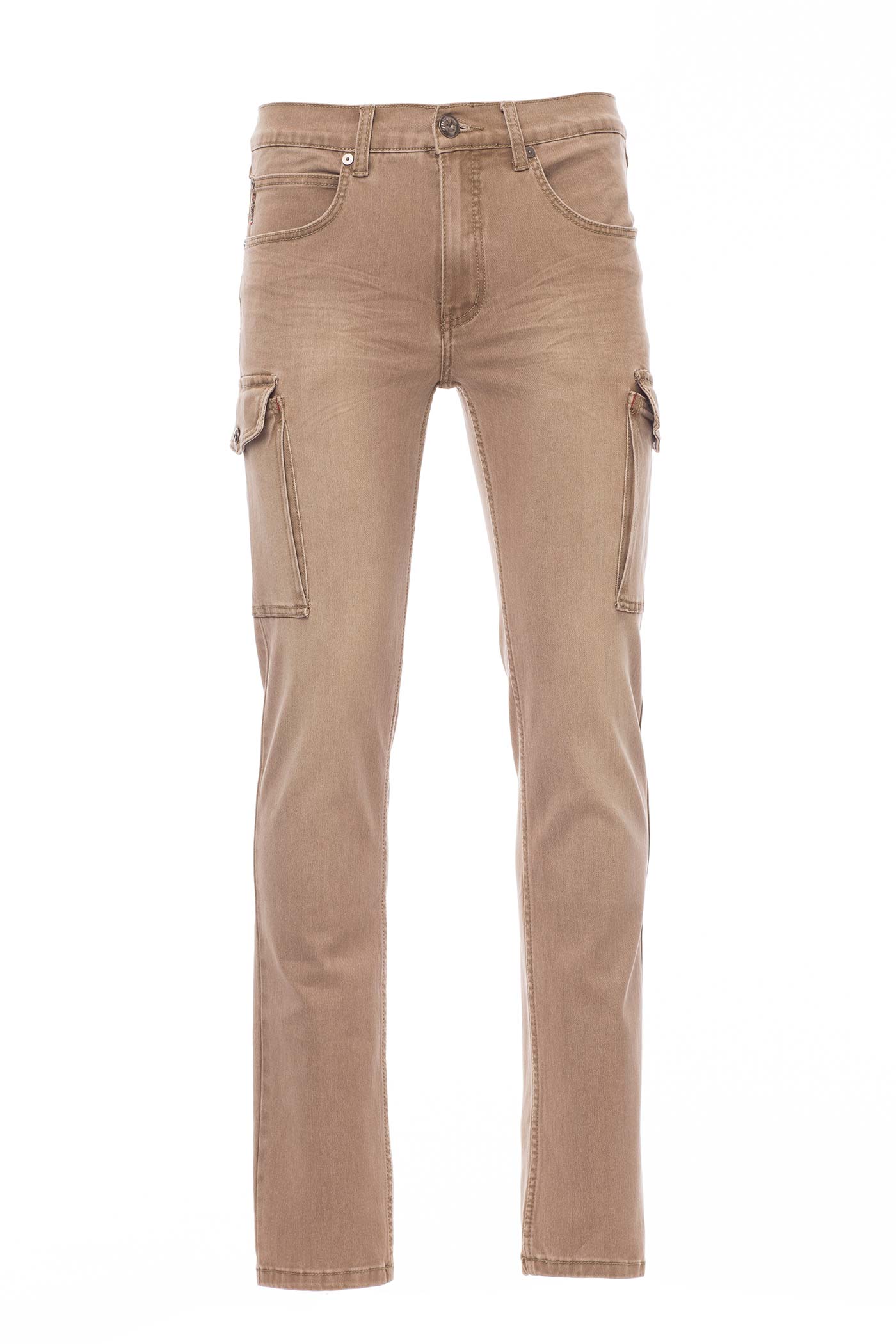 Herren Jeans mit vielen Taschen in Khaki