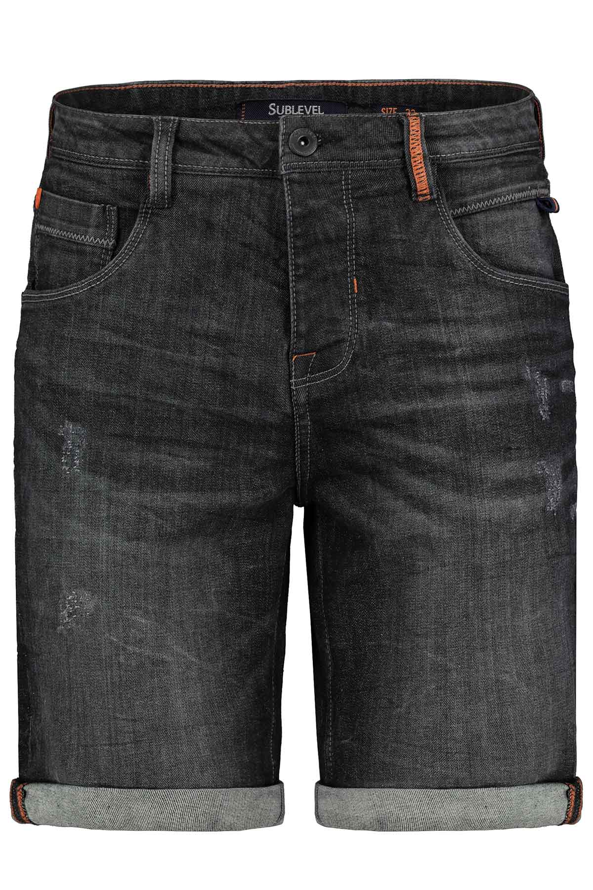 Herren kurze Jeans Hose Bermuda, Haka