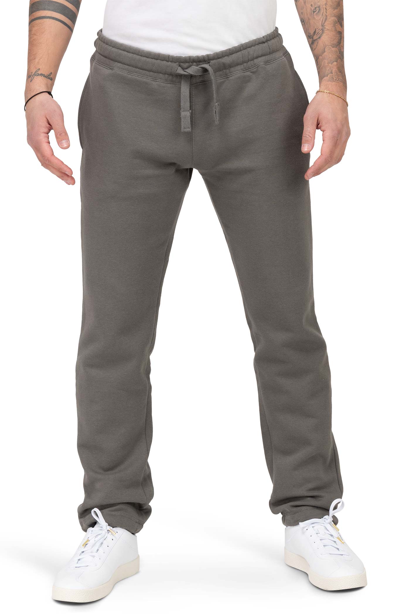 Herren Jogginghose mit Seitentaschen in Anthrazit