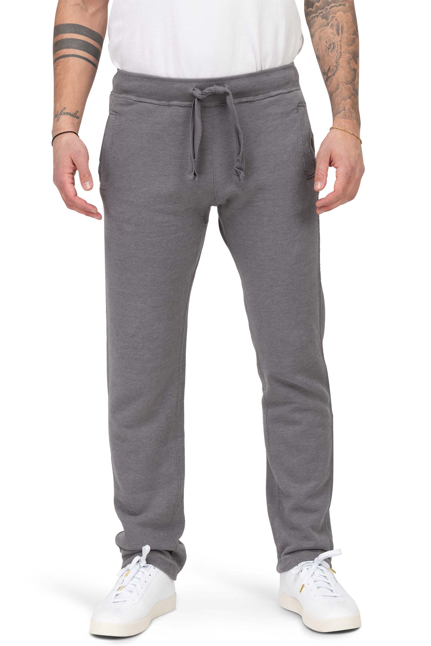 Herren Jogginghose für Männer mit elastischem Bund in Anthrazit