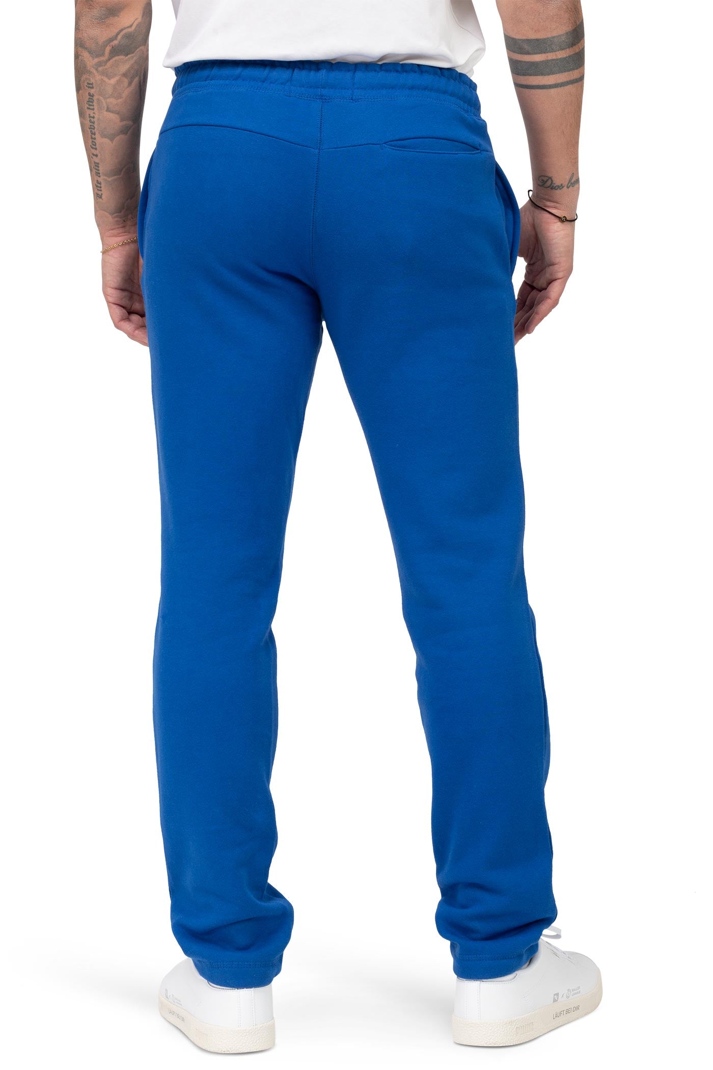 Herren Jogginghose mit Gesäßtasche und elastischem Bund in Blau