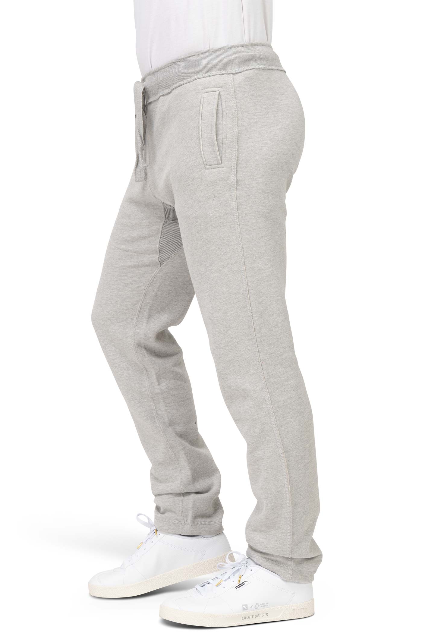 Herren Sweathose für Sport und Gym in Grau meliert