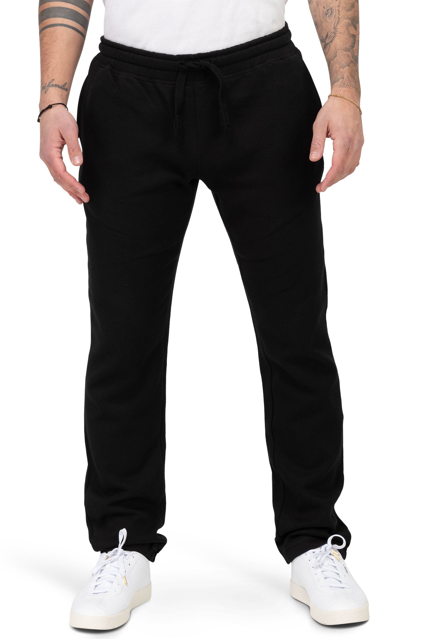 Herren Jogginghose mit Seitentaschen in Schwarz