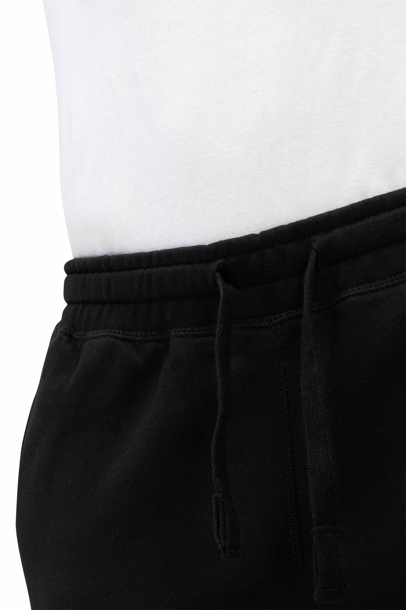 Herren Sweathose für Männer mit Kordelzug in Schwarz