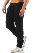 günstige Sweatpants für Männer mit Taschen in Schwarz