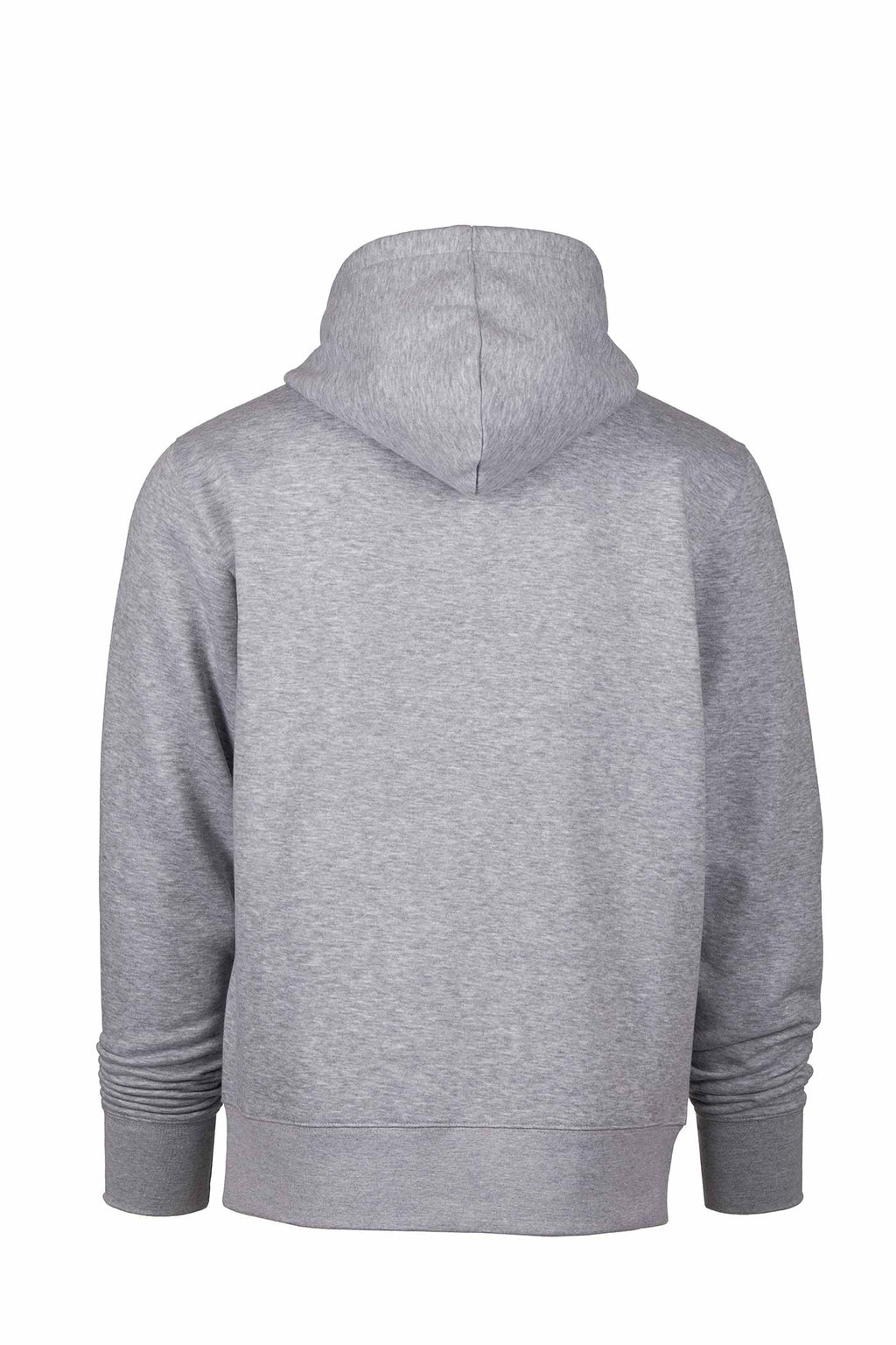 Herren Kapuzenjacke mit Stehkragen und durchgängigem Reißverschluss in Grau