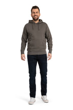 Herren Kapuzenpullover mit Tasche und Kordelzug Basic in Anthrazit