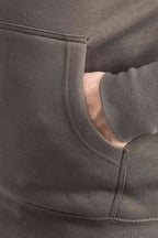 Herren Hoodie mit Einstecktasche in Anthrazit