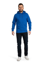 Herren Kapuzenpullover mit Tasche und Kordelzug Basic in Blau
