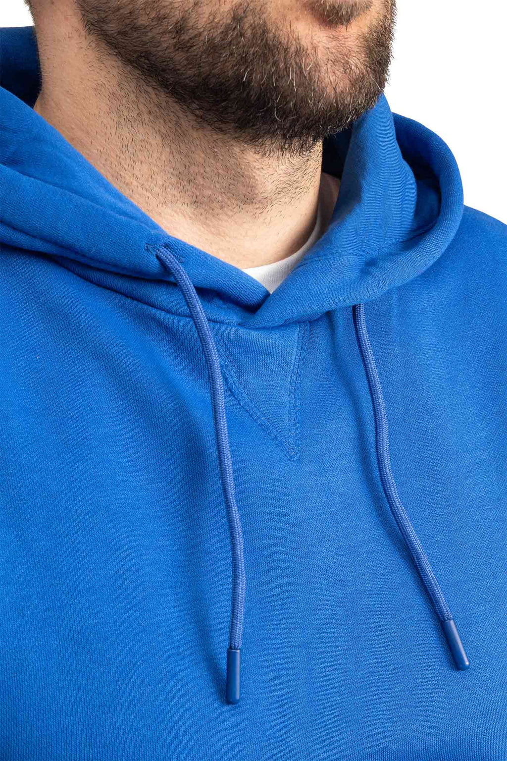 Herren Pullover mit Kapuze mit Kordelzug in Blau