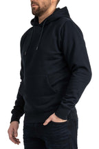 Herren Pullover mit Kapuze und Fronttasche in Dunkelblau