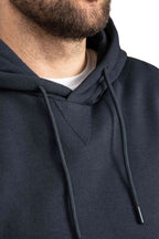 Herren Pullover mit Kapuze mit Kordelzug in Dunkelblau