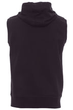 Hoodie ohne Ärmel für Gym und Sport in Schwarz