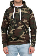 Herren Kapuzenpullover Camouflage