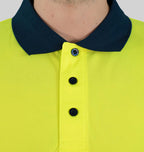 Herren langarm Warnschutz Poloshirt (EN ISO 20471) Polaris L/S