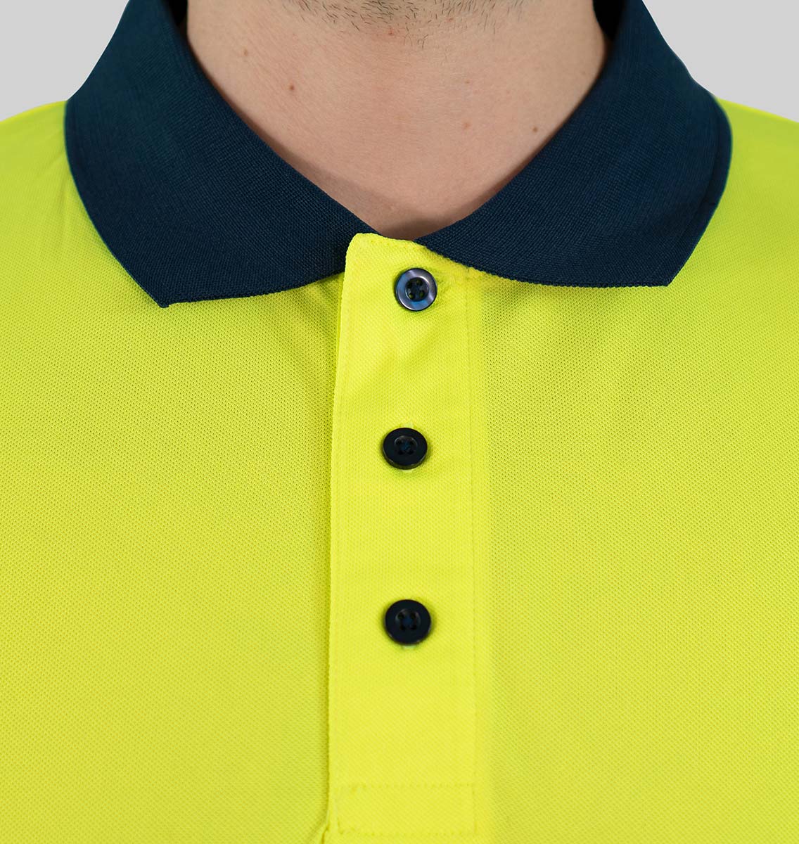 Herren langarm Warnschutz Poloshirt (EN ISO 20471) Polaris L/S