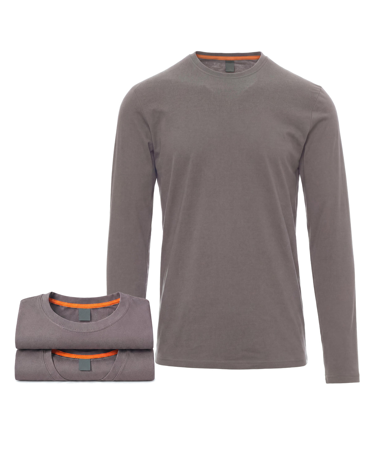 Herren Langarmshirt 3er Pack Baumwolle – Pineta