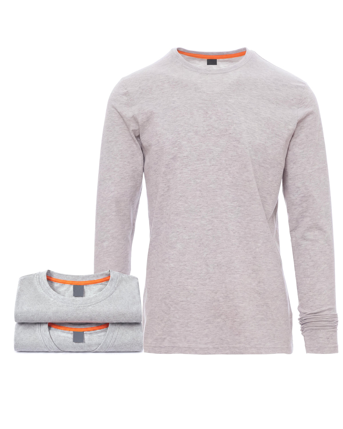 Herren Langarmshirt 3er Pack Baumwolle – Pineta