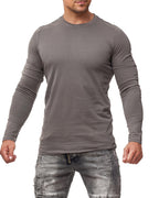 Herren Langarmshirt 3er Pack Baumwolle – Pineta