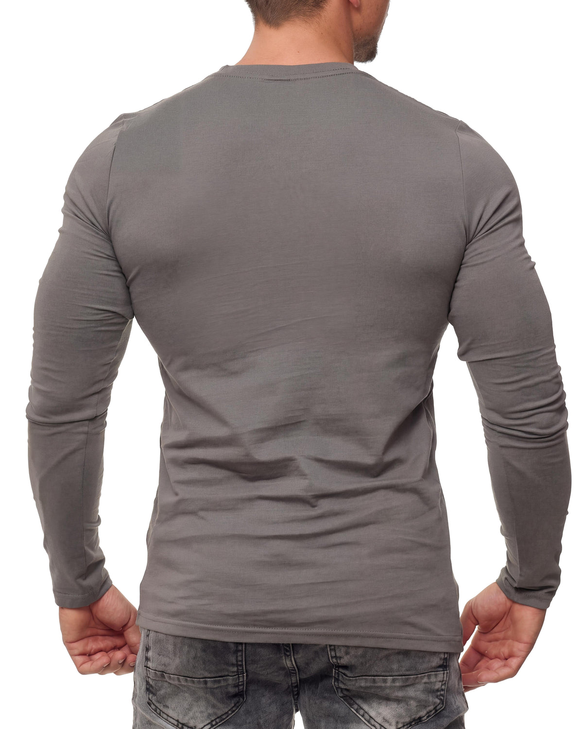 Herren Langarmshirt 3er Pack Baumwolle – Pineta