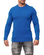 Herren Langarmshirt 3er Pack Baumwolle – Pineta