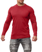 Herren Langarmshirt 3er Pack Baumwolle – Pineta
