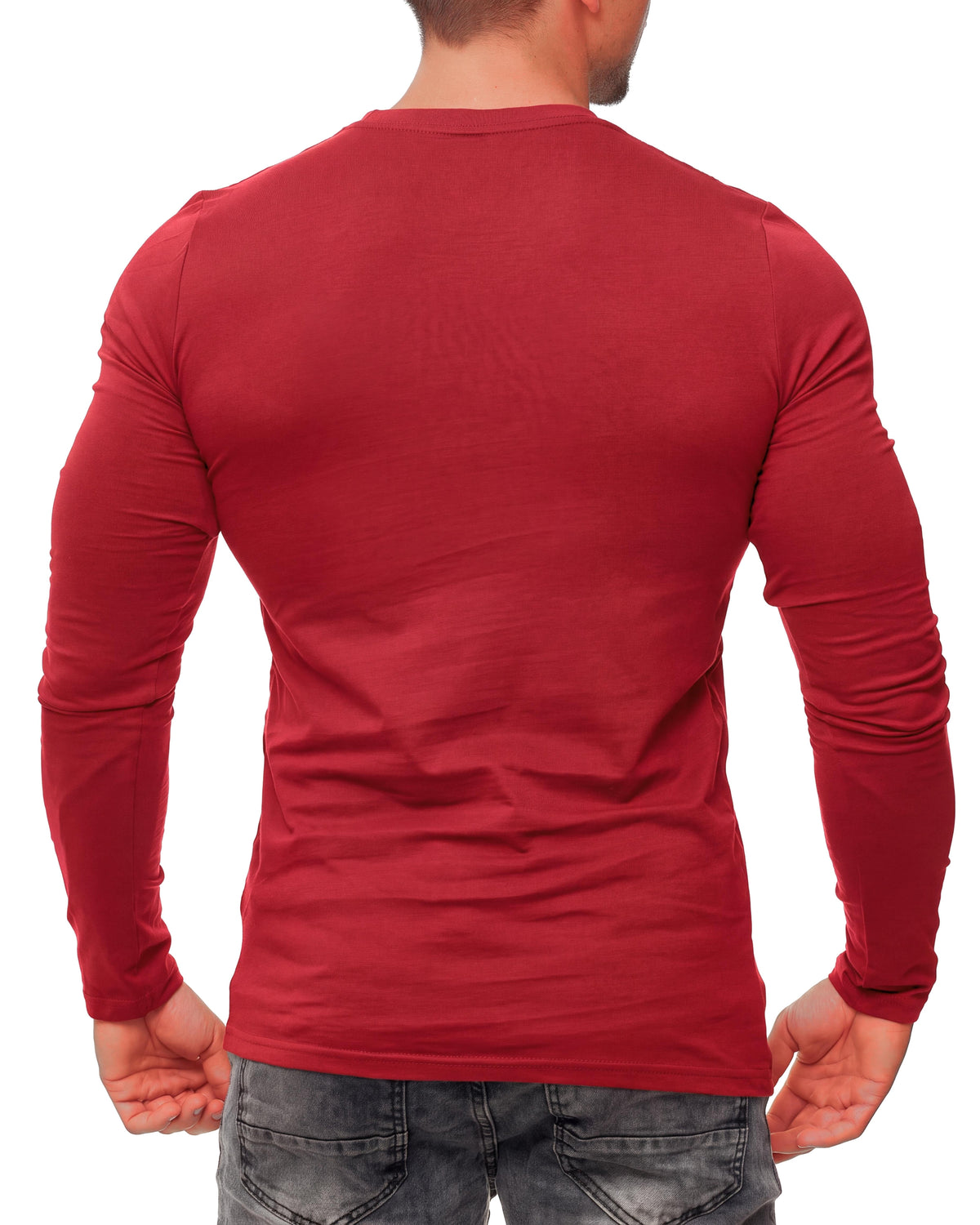 Herren Langarmshirt 3er Pack Baumwolle – Pineta