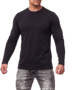Herren Langarmshirt 3er Pack Baumwolle – Pineta