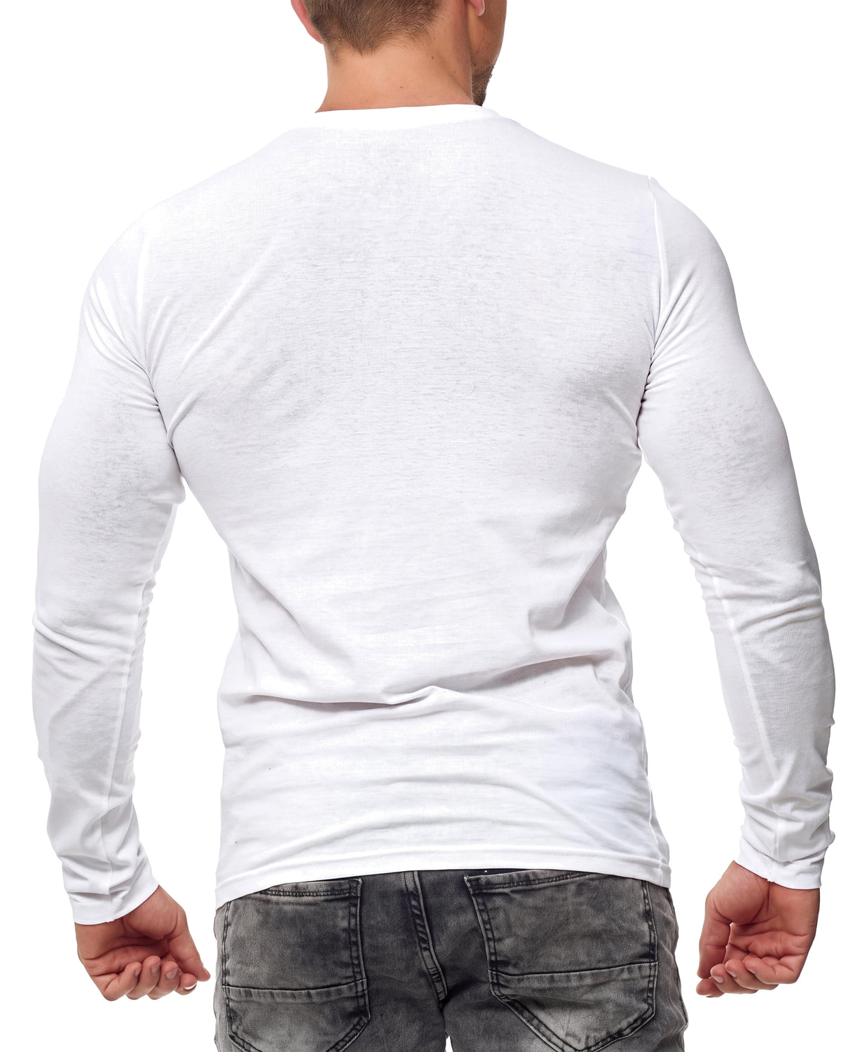 Herren Langarmshirt 3er Pack Baumwolle – Pineta